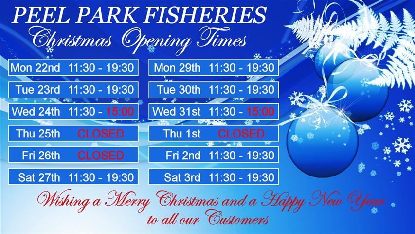 Christmas Opening Times 2014